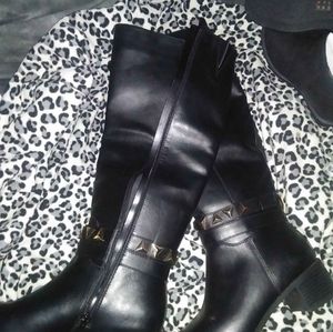 New Studded Knee High Boots 8